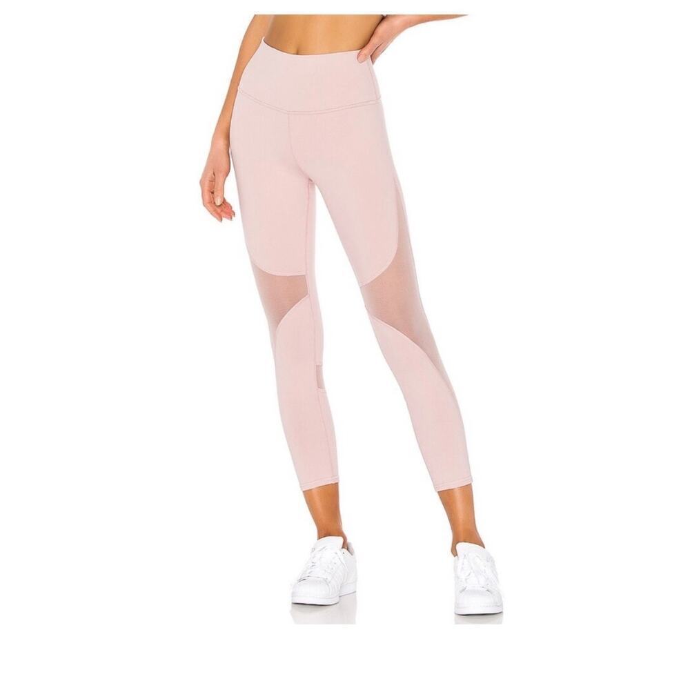 Alo High Waist Coast Capri Legging in Pale Mauve